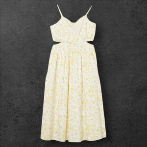 The Drop Women's Makenna Strappy Cross-Front Smocked Back Midi Dress Size 4X New